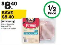 Woolworths Primo Short Cut Bacon offer