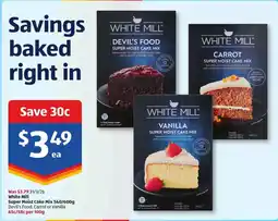 ALDI White Mill Super Moist Cake Mix offer