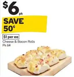 Woolworths Cheese & Bacon Rolls offer