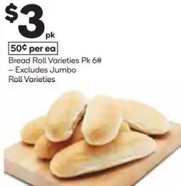 Woolworths Bread Roll Varieties offer