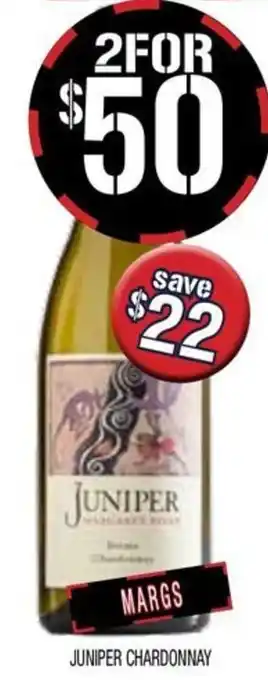 Farmer Jack's Juniper Chardonnay offer