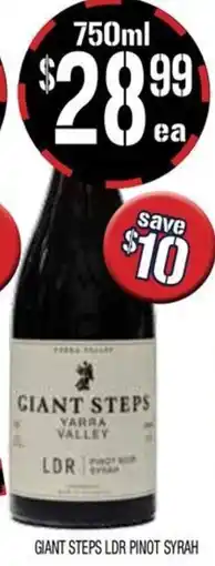 Farmer Jack's Giant Steps LDR Pinot Syrah offer