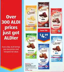 ALDI Choceur Mini Chocolate Bars offer