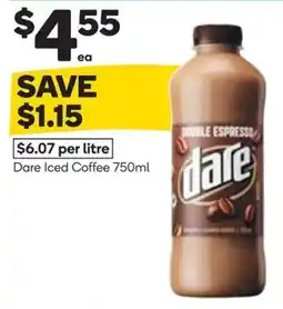 Woolworths Dare Iced Coffee offer