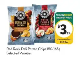 Farmer Jack's Red Rock Deli Potato Chips Selected Varieties offer