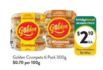 Farmer Jack's Golden Crumpets offer