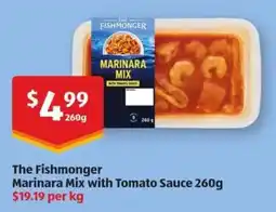 ALDI The Fishmonger Marinara Mix with Tomato Sauce offer