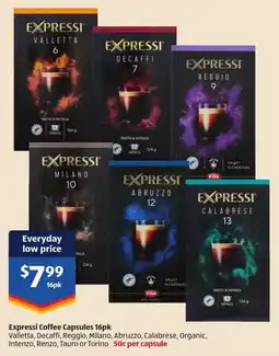ALDI Expressi Coffee Capsules offer