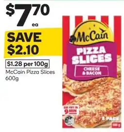 Woolworths McCain Pizza Slices Cheese & Bacon offer