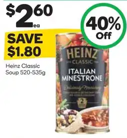 Woolworths Heinz Classic Italian Minestrone Soup offer