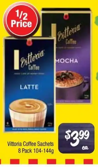 Farmer Jack's Vittoria Coffee Sachets offer