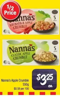Farmer Jack's Nannas Apple Crumble offer