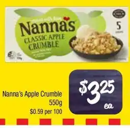 Farmer Jack's Nanna's Apple Crumble offer