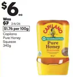 Woolworths Capilano Pure Honey Squeeze offer