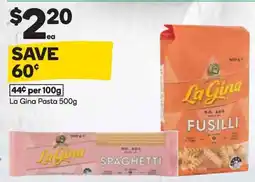 Woolworths La GIna Fusilli offer