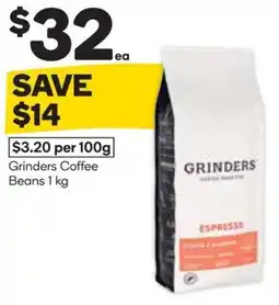 Woolworths Grinders Coffee Beans offer