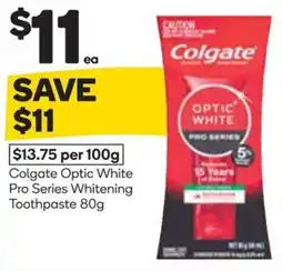 Woolworths Colgate Optic White Pro Series Whitening Toothpaste offer