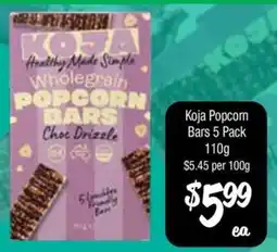 Farmer Jack's Koja Popcorn Bars offer