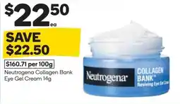 Woolworths Neutrogena Collagen Bank Eye Gel Cream offer