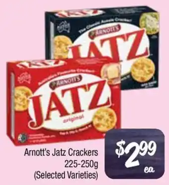 Farmer Jack's Arnott's Jatz Crackers offer