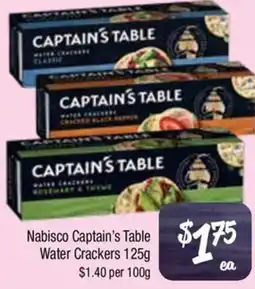 Farmer Jack's Nabisco Captain's Table Water Crackers offer