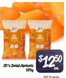 Farmer Jack's JC's Dried Apricots offer