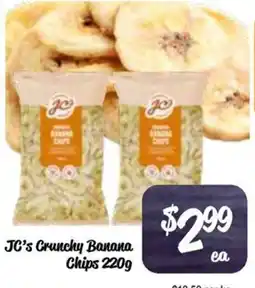 Farmer Jack's JC's Crunchy Banana Chips offer