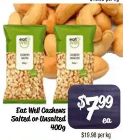 Farmer Jack's Eat Well Cashews offer