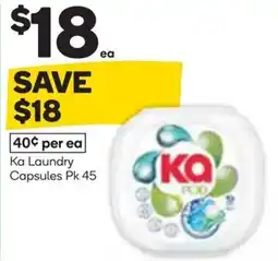 Woolworths Ka Laundry Capsules offer