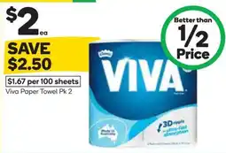 Woolworths Viva Paper Towel offer