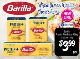 Farmer Jack's Barilla Protein Plus Pasta offer