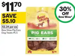 Woolworths Bow Wow Pig Ears offer
