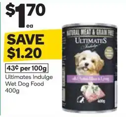 Woolworths Ultimates Indulge Wet Dog Food offer