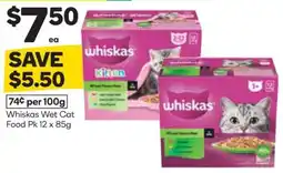 Woolworths Whiskas Wet Cat Food offer