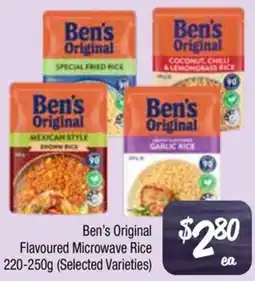 Farmer Jack's Ben's Original Flavoured Microwave Rice offer