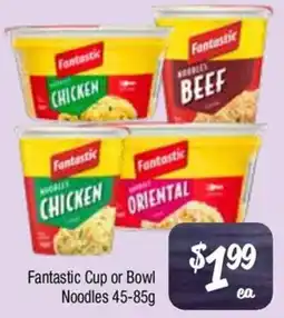 Farmer Jack's Fantastic Cup or Bowl Noodles offer