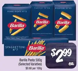 Farmer Jack's Barilla Pasta Selected Varieties offer