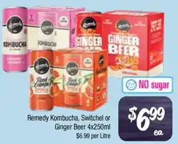 Farmer Jack's Remedy Kombucha, Switchel or Ginger Beer offer