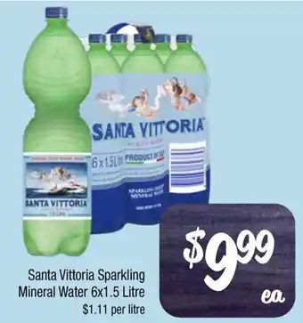 Farmer Jack's Santa Vittoria Sparkling Mineral Water offer