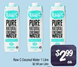 Farmer Jack's Raw C Coconut Water offer