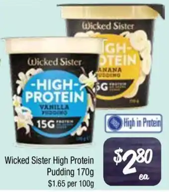 Farmer Jack's Wicked Sister High Protein Pudding offer