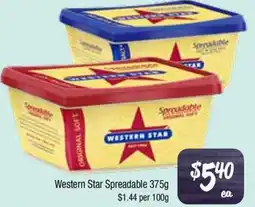Farmer Jack's Western Star Spreadable offer