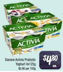 Farmer Jack's Danone Activia Probiotic Yoghurt offer