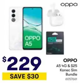 Woolworths OPPO A5 4G & $25 Konec Sim Bundle offer