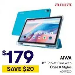 Woolworths Aiwa 11" Tablet Blue with Case & Stylus offer
