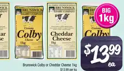 Farmer Jack's Brunswick Colby or Cheddar Cheese offer