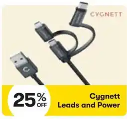 Woolworths Cygnett Leads and Power offer