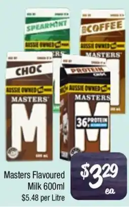 Farmer Jack's Masters Flavoured Milk offer