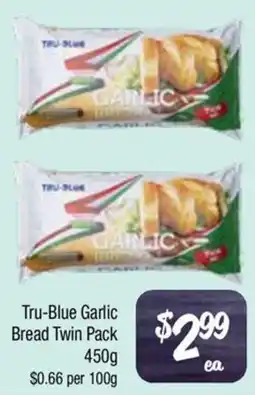 Farmer Jack's Tru-Blue Garlic Bread Twin Pack offer