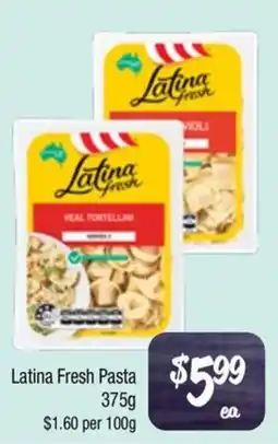 Farmer Jack's Latina Fresh Veal Tortellini offer